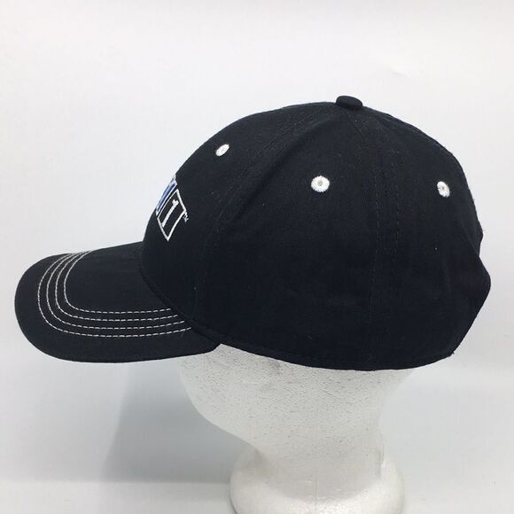 Mobil 1 Motor Oil Black Baseball Cap Hat with Velcro adjustable backstrap - Picture 5 of 15